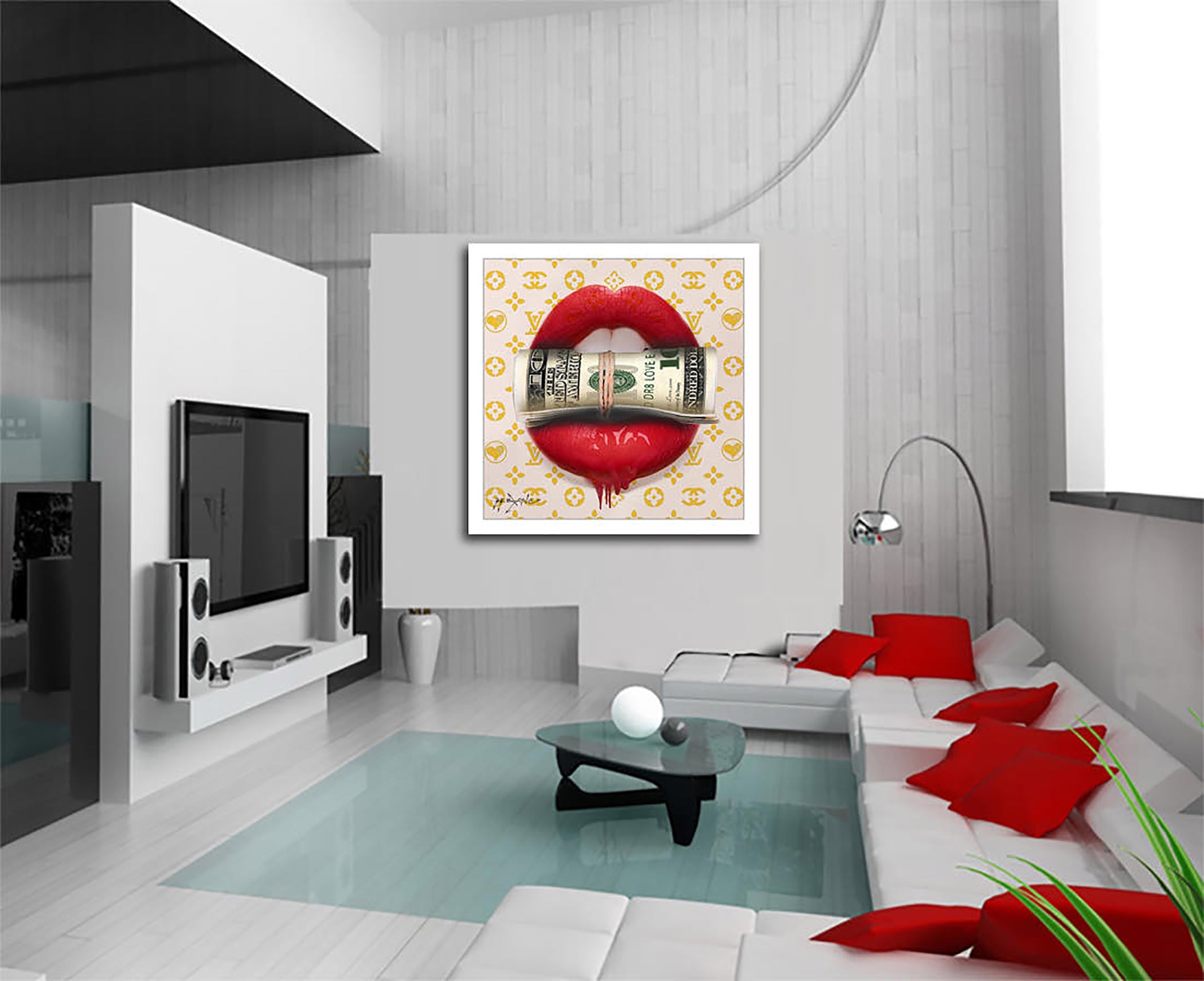 Suit Kiss - Original Painting on Canvas