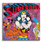 Supergirl - Original Painting on Canvas