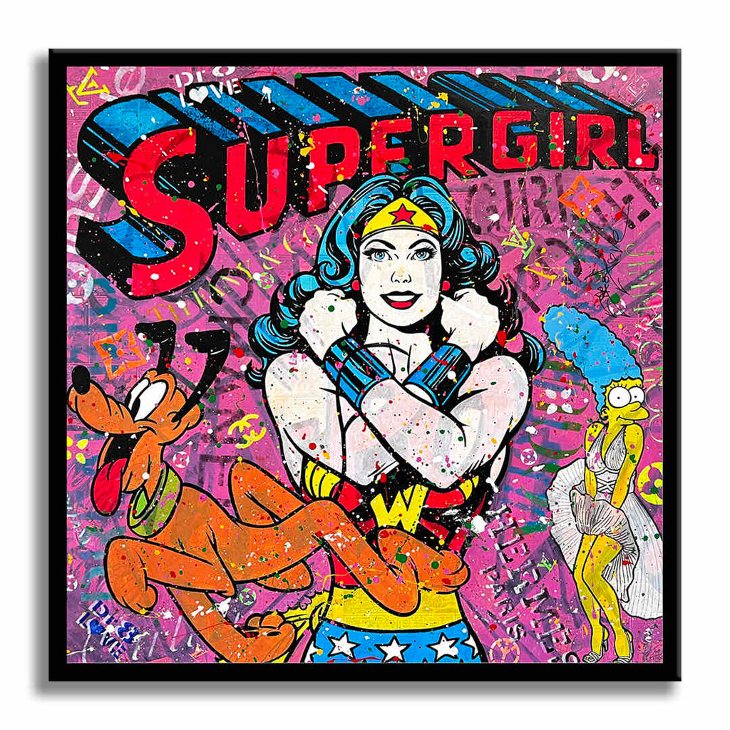 Supergirl - Original Painting on Canvas