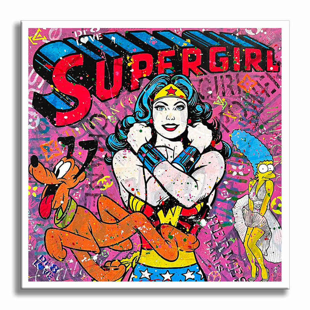 Supergirl – Giclée printed on Canvas or Paper