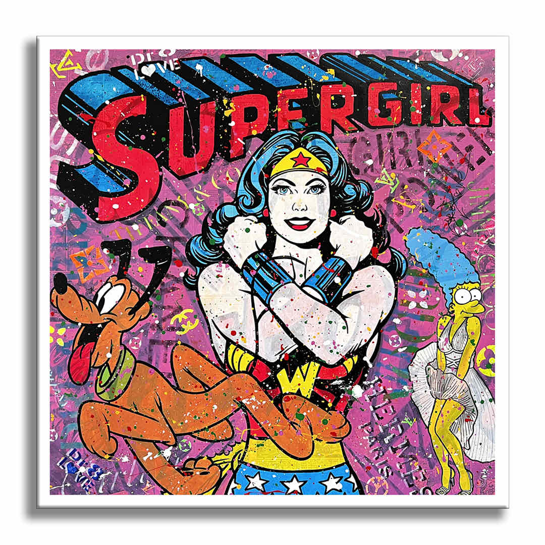 Supergirl – Giclée printed on Canvas or Paper