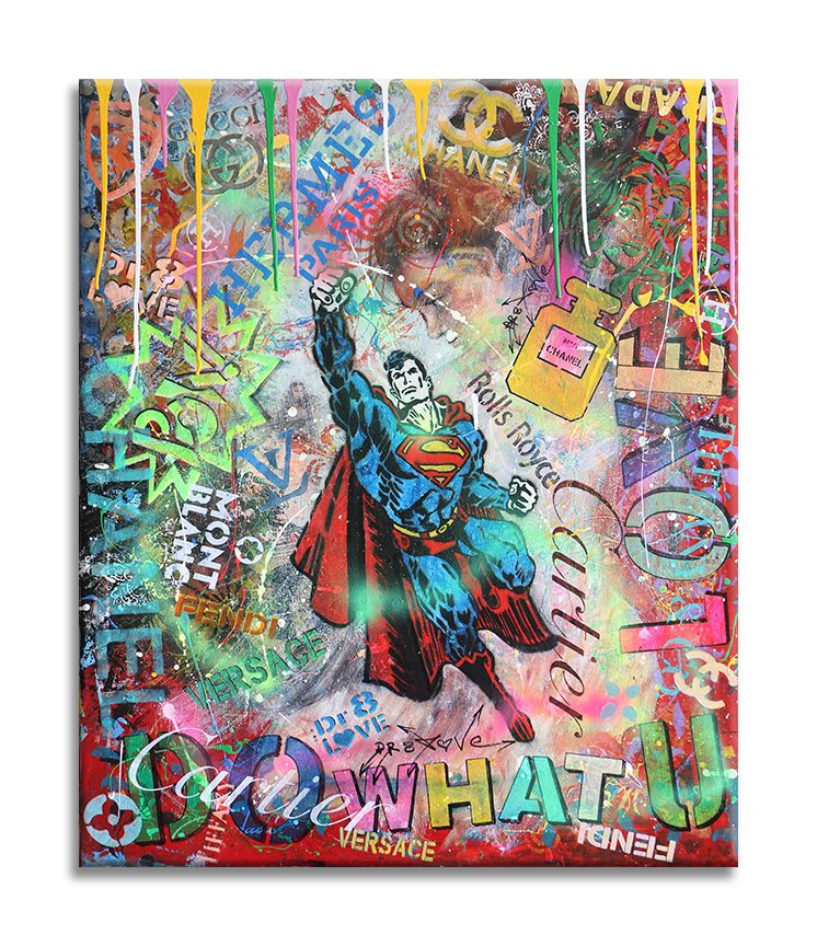 Superman Hermes - Original Painting on Canvas