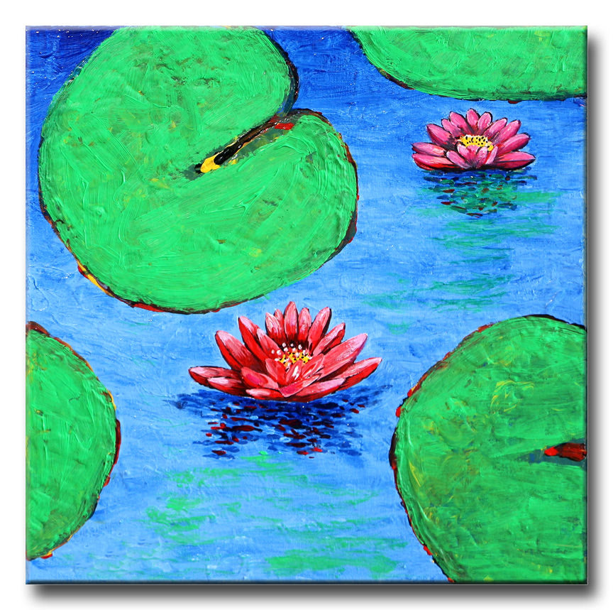 Water Lilies – Original Painting on canvas
