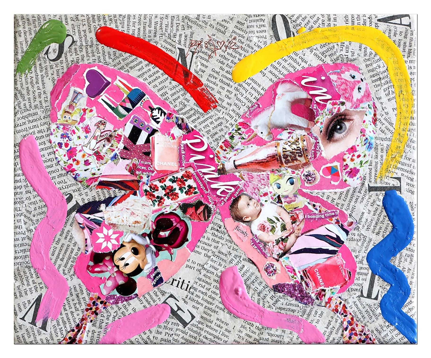 Pink - Original Painting on canvas