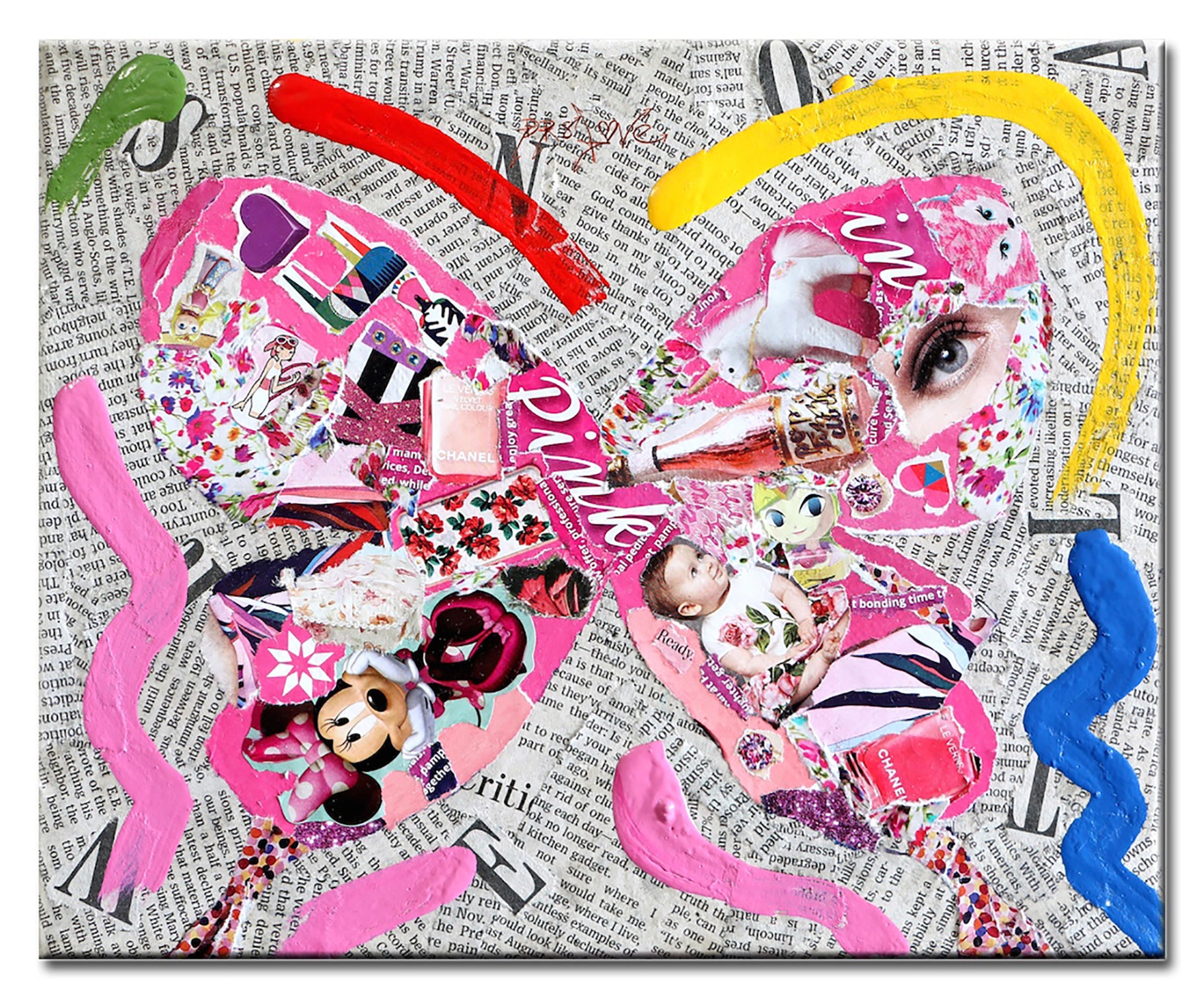 Pink - Original Painting on canvas