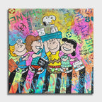 Snoopy Abbey Road - Original Painting on Canvas