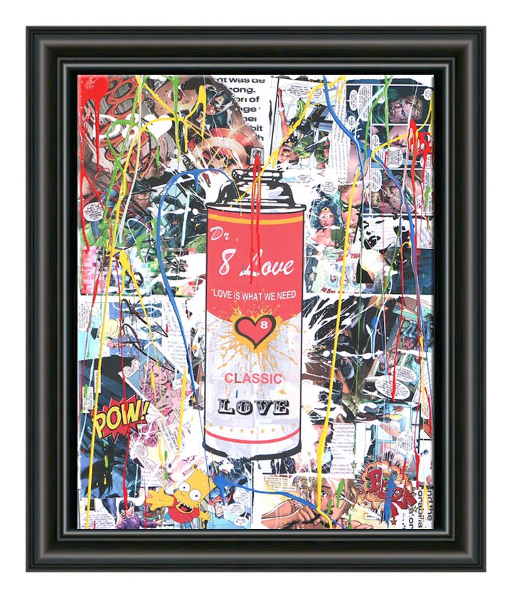 Spray Love Can5 – Original Painting on canvas