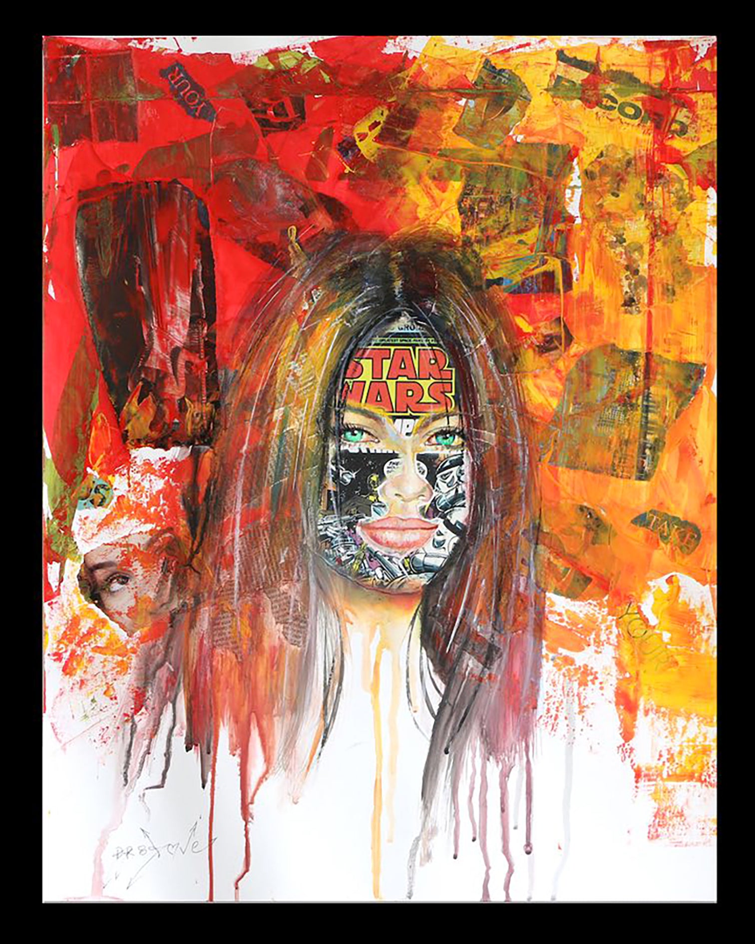 Star Wars - Original Collage Painting on Paper