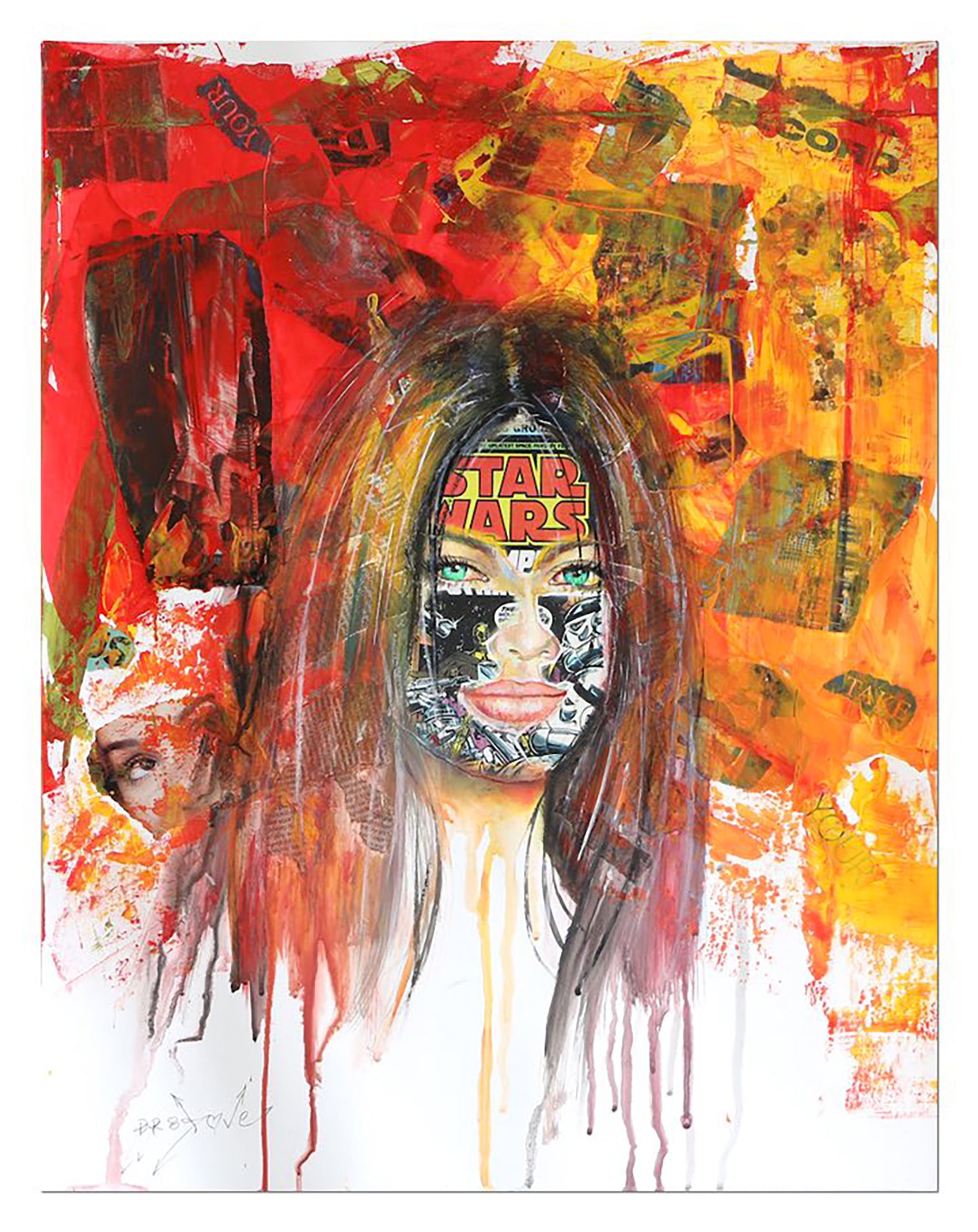 Star Wars - Original Collage Painting on Paper