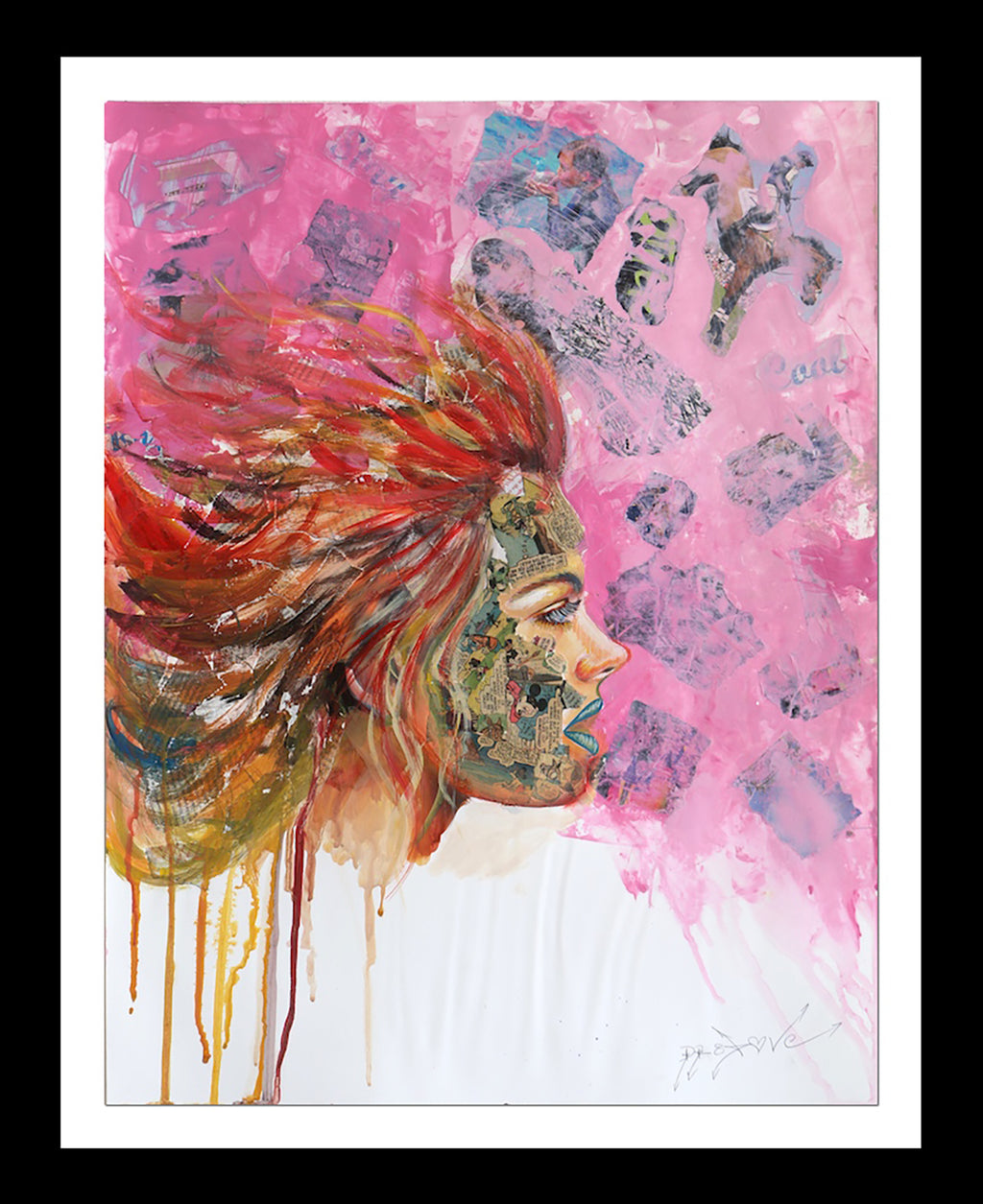 You're Right! - Original Collage Painting on Paper