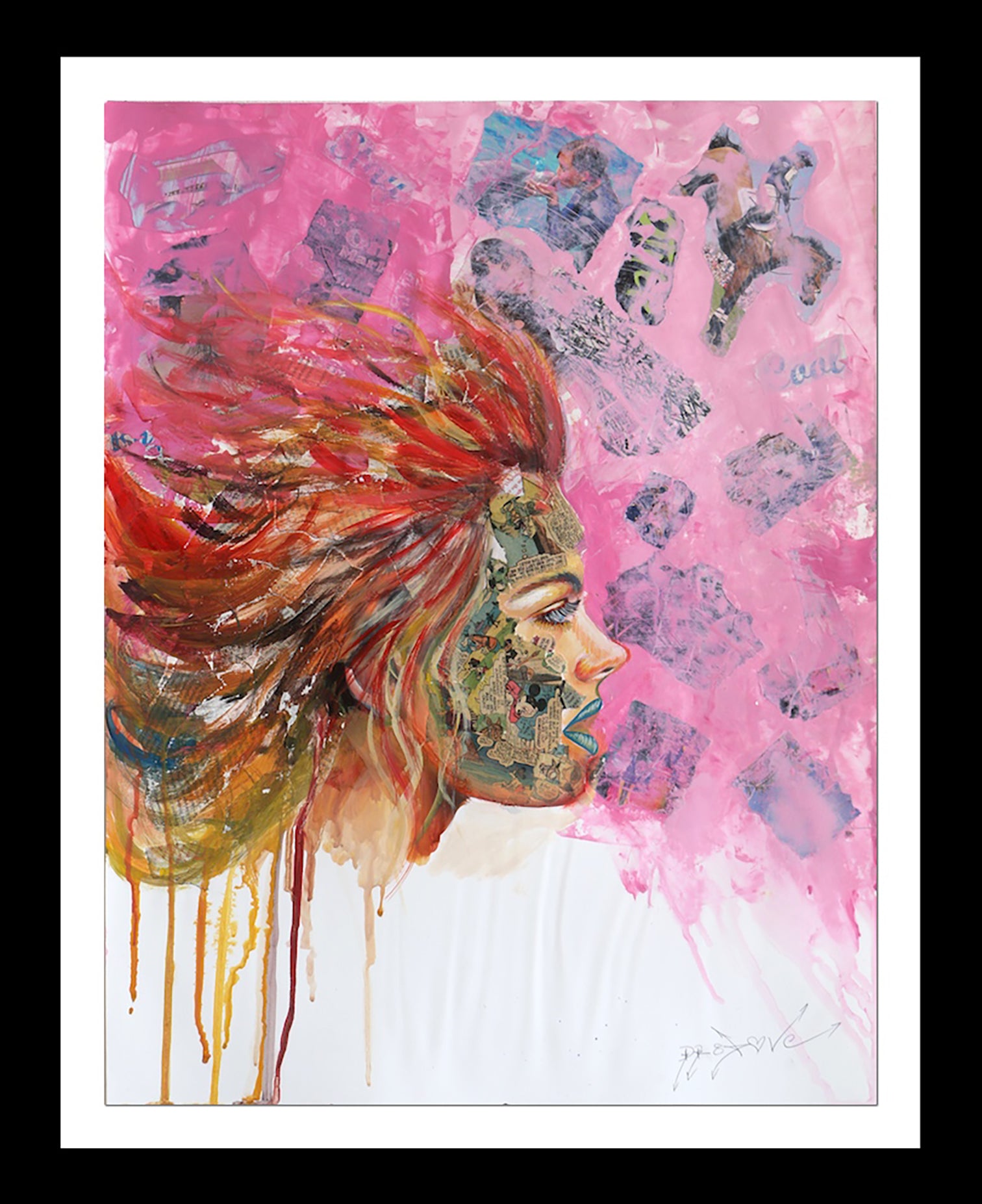 You're Right! - Original Collage Painting on Paper