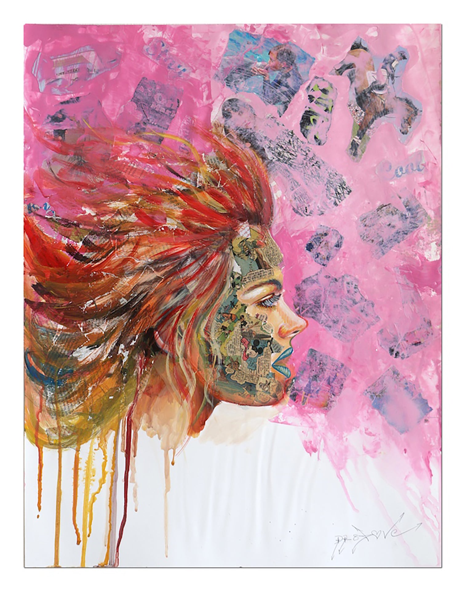 You're Right! - Original Collage Painting on Paper